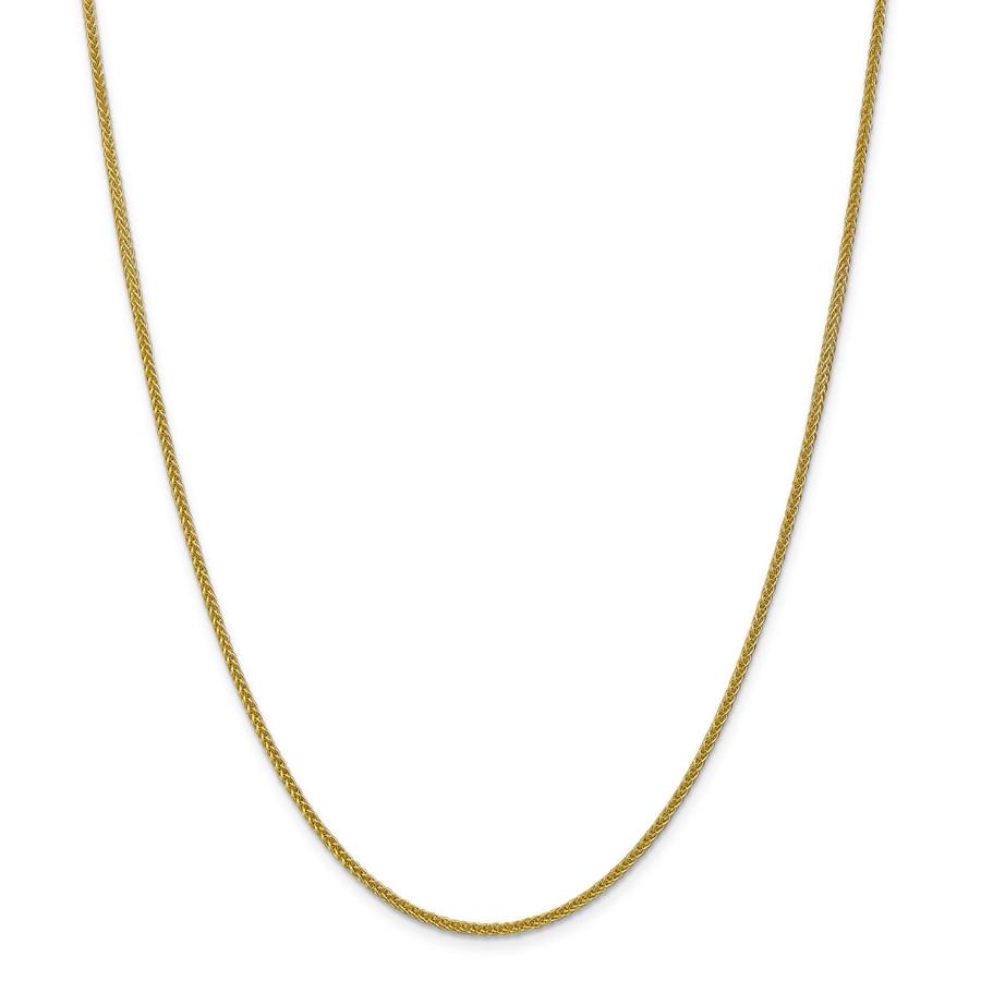 14k Gold 2 mm Semi-solid 3-Wire Wheat Chain Necklace - 20 in. (1 of 3)