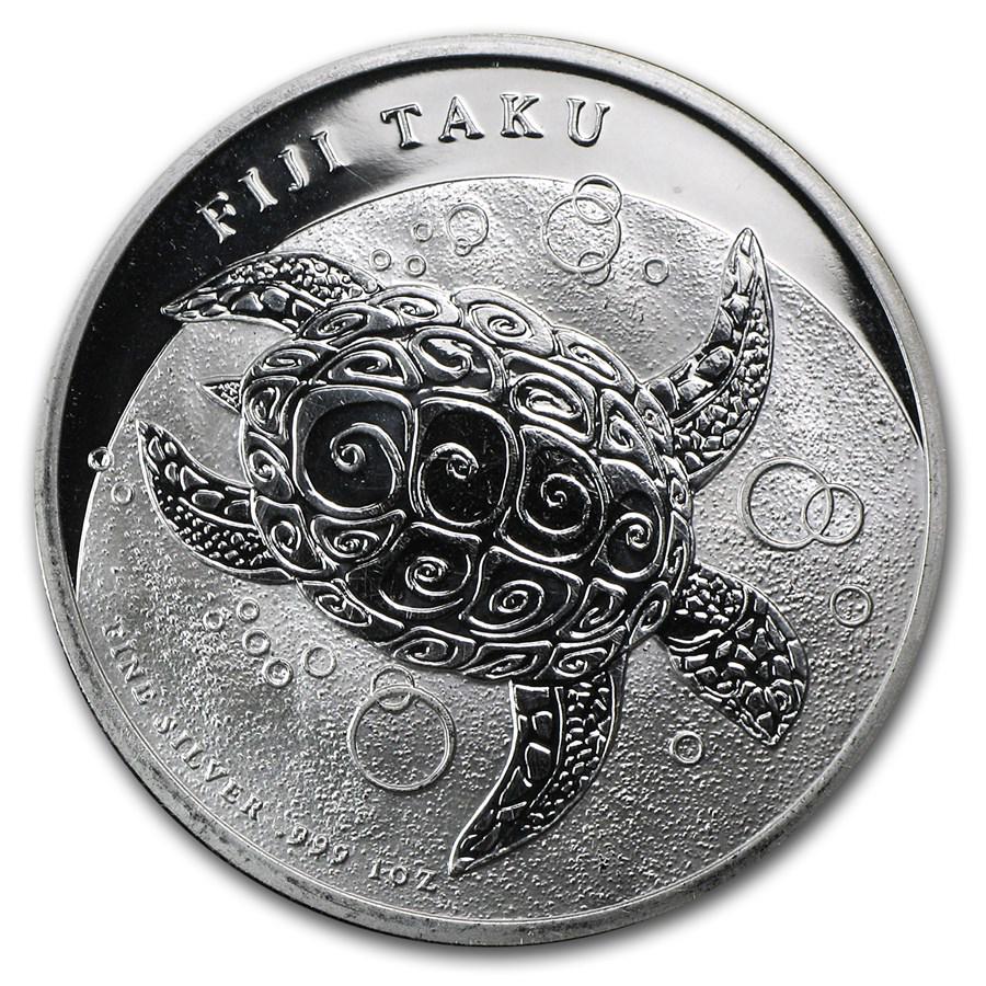 2012 Fiji 1 oz Silver $2 Taku BU: 2012 Fiji 1 oz Silver $2 Taku BU SKU: 68018 Year: 2012 Grade: Brilliant Unc Grade Service: None Denomination: $2 Mint Mark: Not Shown Metal Content: 1 troy oz Purity: .999