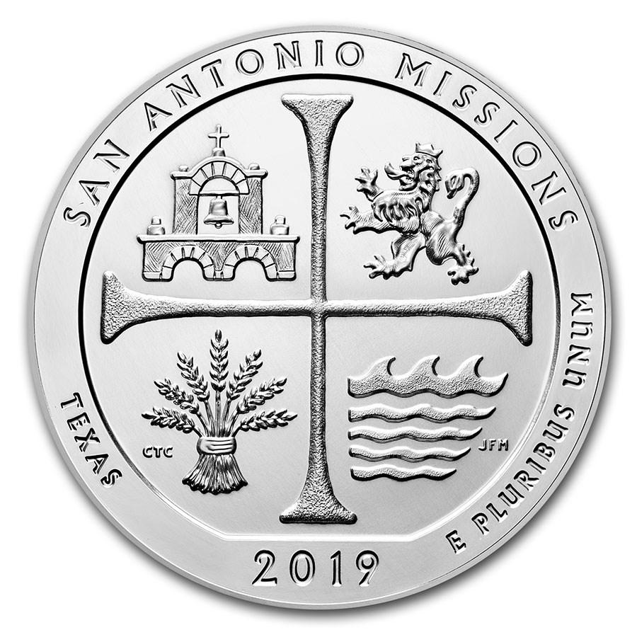 2019-P ATB Quarter San Antonio National Historical Park BU: 2019-P ATB Quarter San Antonio National Historical Park BU Product ID: 204730 Year: 2019 Grade: Brilliant Unc Grade Service: None Denomination: 25 Cents Mint Mark: P - Philadelphia Metal