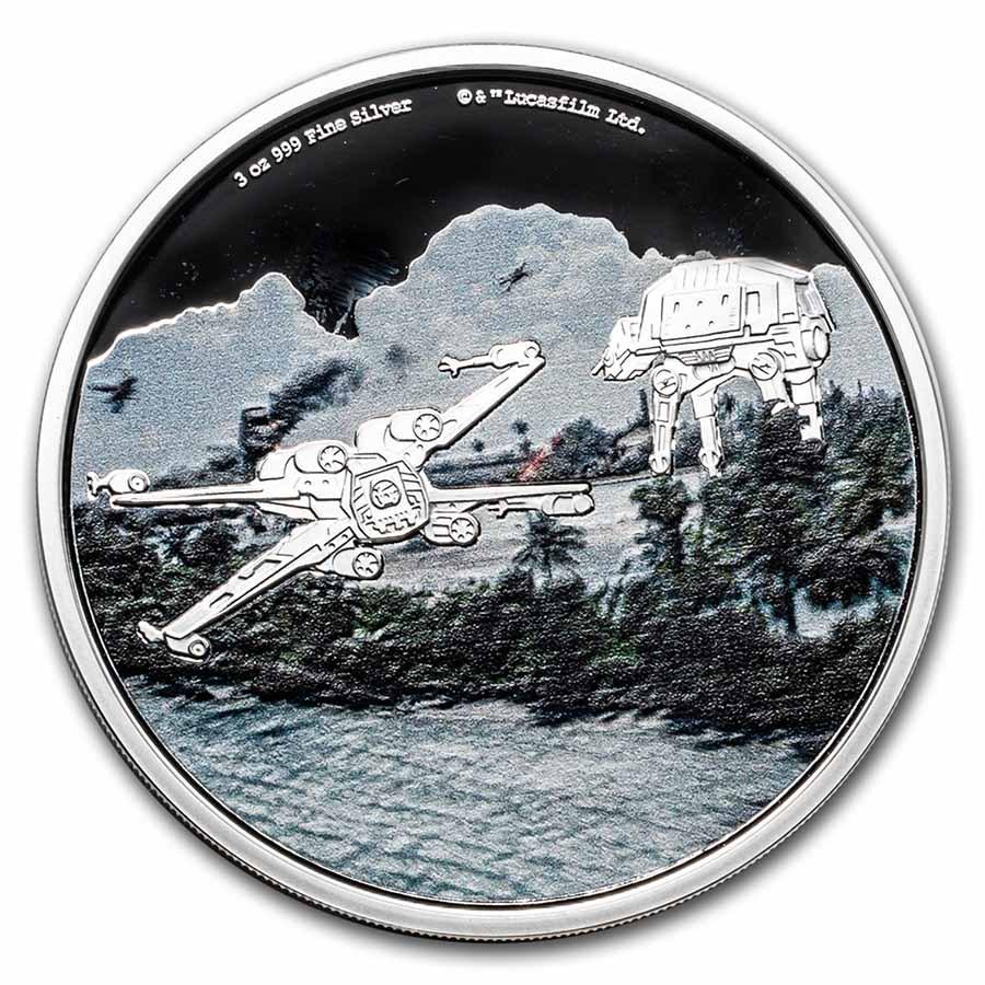 2022 Niue 3 oz Silver $10 Star Wars: Battle of Scarif (1 of 5)