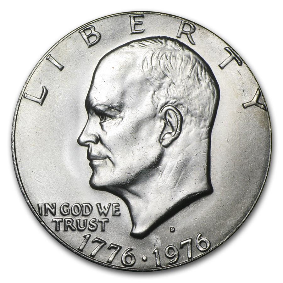 1976-D Clad Eisenhower Dollar BU (Type-1) (1 of 2)