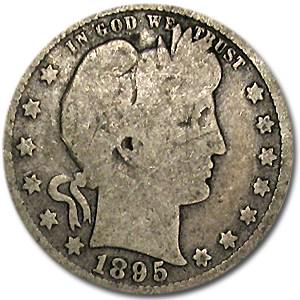1895 Barber Quarter Good/VG (1 of 2)