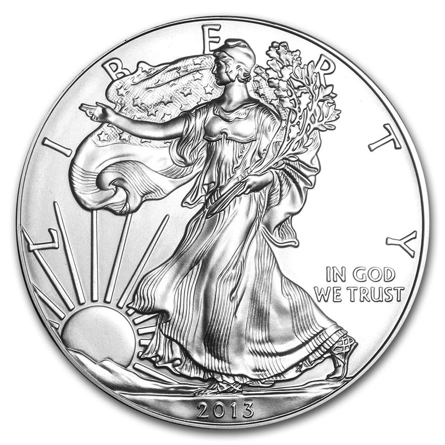 2013 1 oz American Silver Eagle BU (1 of 4)