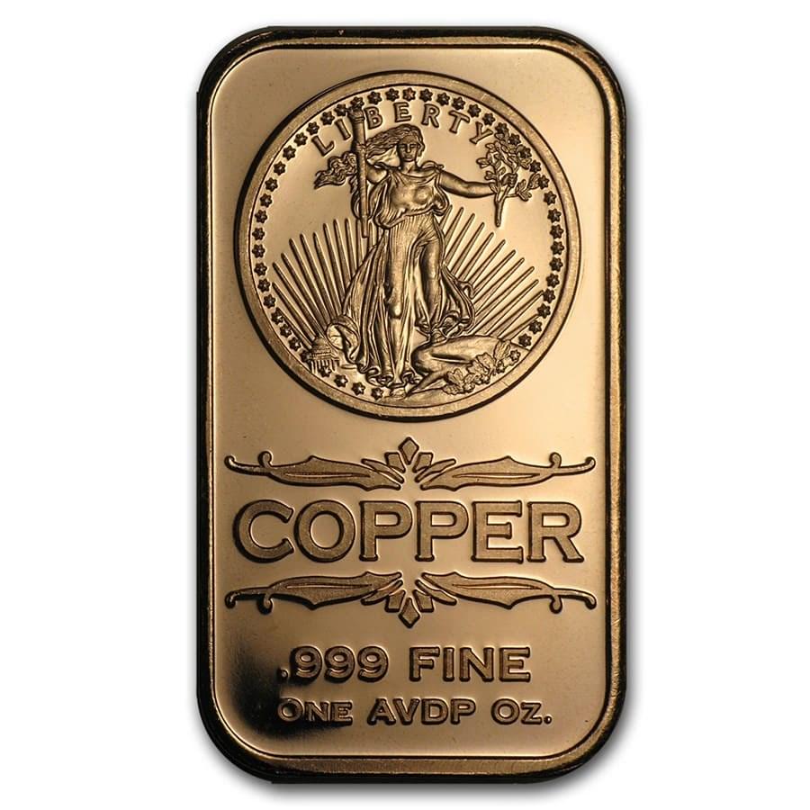 1 oz Copper Bar - Saint-Gaudens (1 of 2)