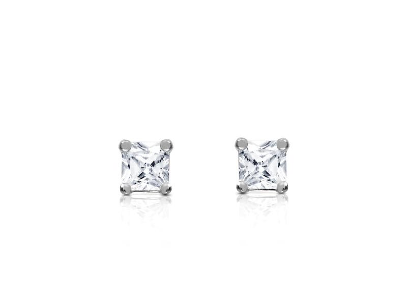 0.25 CTW 14K Solid White Gold Stud Earrings 0.25 CTW Natural Diamond (1 of 2)