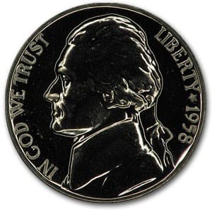 1958 Jefferson Nickel Gem Proof (1 of 2)