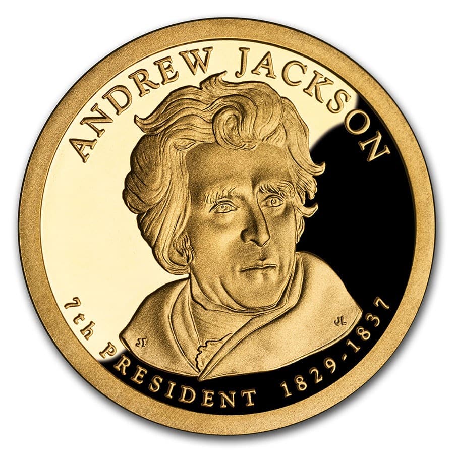 2008-S Andrew Jackson Presidential Dollar Proof: 2008-S Andrew Jackson Presidential Dollar Proof RBJ no: 43957 Year: 2008 Grade: Proof Grade Service: None Denomination: $1.00 Mint Mark: S - San Francisco Metal Content: 0 troy oz