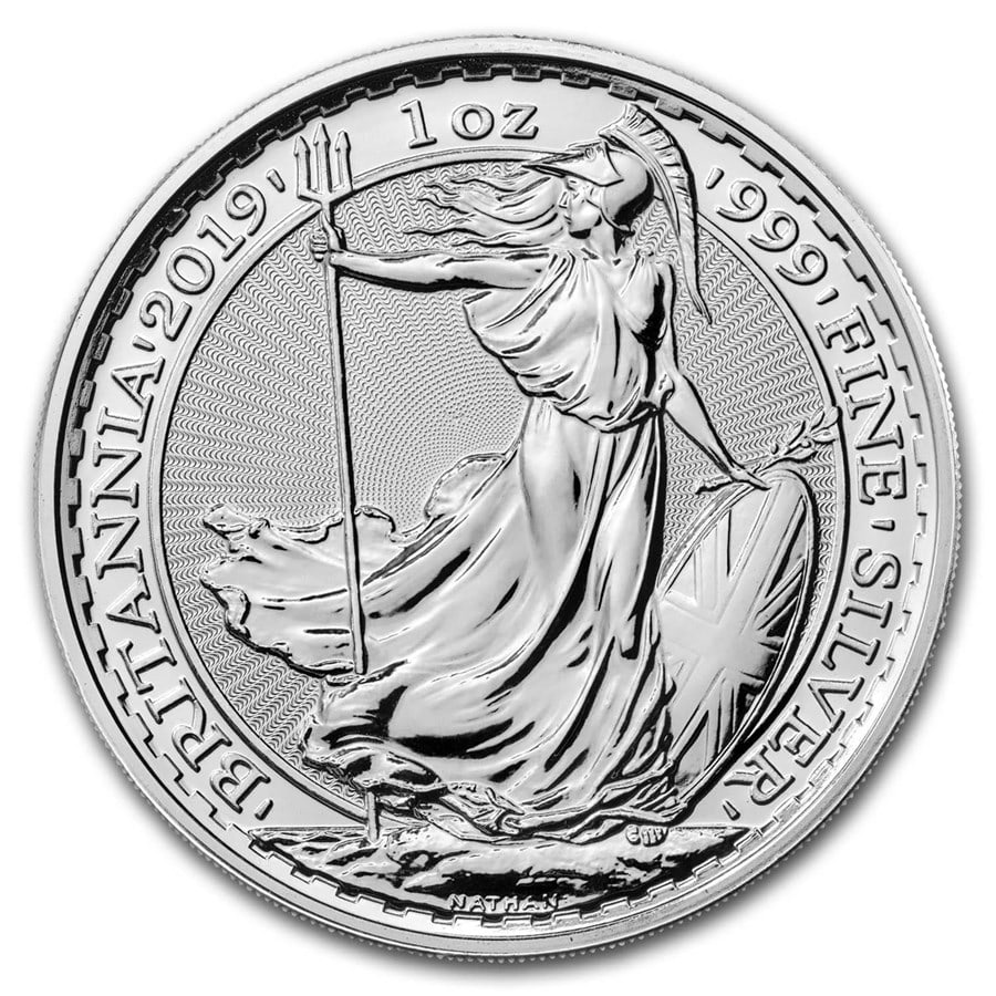 2019 Great Britain 1 oz Silver Britannia BU (1 of 4)