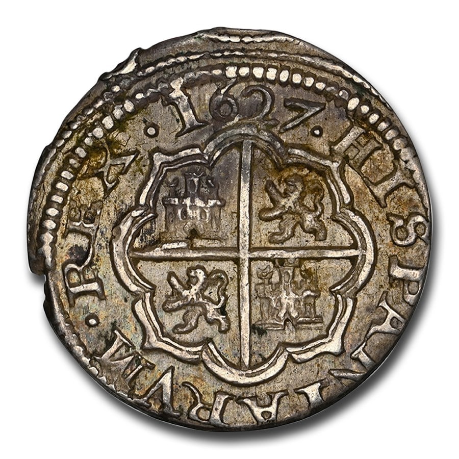 1627 Spain Silver Real AU-58 NGC (1 of 2)