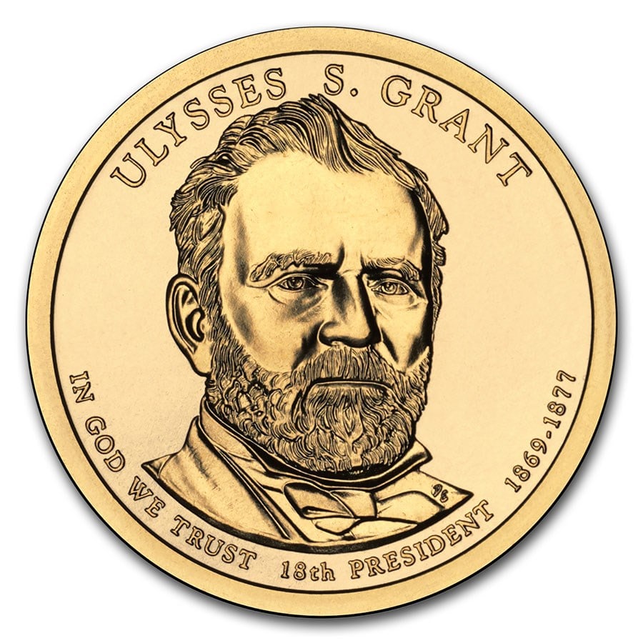 2011-P Ulysses S. Grant Presidential Dollar BU: 2011-P Ulysses S. Grant Presidential Dollar BU Product ID: 204207 Year: 2011 Grade: Brilliant Unc Grade Service: None Denomination: $1.00 Mint Mark: P - Philadelphia Metal Content: 0 troy
