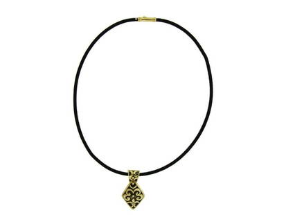 John Hardy Cord Necklace In 18k Yellow Gold & Sterling Silver 16 Inches Long: John Hardy Cord Necklace In 18k Yellow Gold & Sterling Silver 16 Inches Long Product Code: 233376112781-E Brand: John Hardy Condition: Never Worn Metal: Sterling Silver Model: 233376112781-E Size