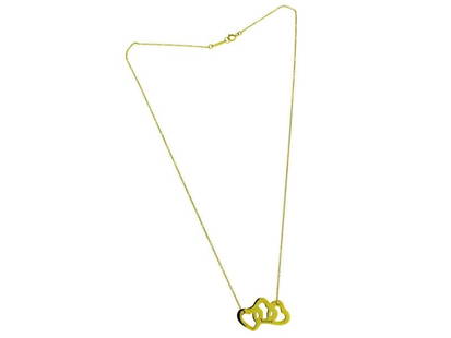 Tiffany & Co Elsa Peretti Medium Open Heart Necklace In 18k Gold: Tiffany & Co Elsa Peretti Medium Open Heart Necklace In 18k Gold Product Code: 265042023563-E Brand: Tiffany & Co Condition: Pre-Owned Stone: 5.21 Model: 265042023563-E Size and Fit: Length: 18