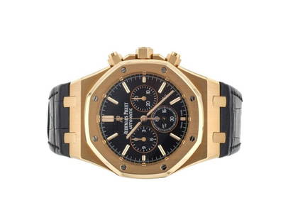 Audemars Piguet Royal Oak Chronograph Rose Gold 26320OR.OO.D002CR.01 Full Set: Audemars Piguet Royal Oak Chronograph Rose Gold 26320OR.OO.D002CR.01 Full Set Product Code: 304450327320-E Brand: Audemars Piguet Condition: Pre-Owned Model: Audemars Piguet Royal Oak Item Specifics:B