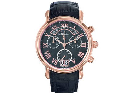 Mathey Tissot mens Retrograde Chrono: Mathey Tissot mens Retrograde Chrono Product Code: H7030PN-39B2A Brand: Mathey Tissot Condition: Never Worn Stainless steel case, Leather strap, Black dial, Quartz movement, Scratchresistant sapphire,
