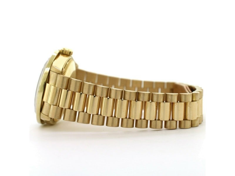 Rolex President Datejust Midsize 31MM Yellow Gold W/Blue Diamond Dial & Bezel (1 of 8)