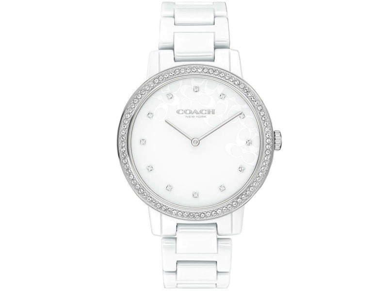 Coach womens Audrey: Coach womens Audrey Product Code: 14503499-39B2A Brand: Coach Condition: Pre-Owned Stainless steel case, Stainless steel bracelet, White dial, Quartz movement,Scratch resistant mineral, Water resistan