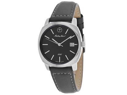 Mathey Tissot womens Smart: Mathey Tissot womens Smart Product Code: D6940AS-39B2A Brand: Mathey Tissot Condition: Never Worn Stainless steel case, Leather strap, Black dial, Quartz movement, Scratchresistant sapphire, Water res