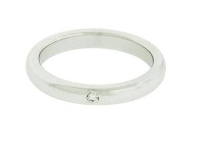 Tiffany & Co Elsa Peretti Band Ring With A Round Diamond In Platinum Size 5.5: Tiffany & Co Elsa Peretti Band Ring With A Round Diamond In Platinum Size 5.5 Product Code: 334423669040-E Brand: Tiffany & Co. Condition: Never Worn Metal: Platimun Stone: DIAMOND Model: 33442366