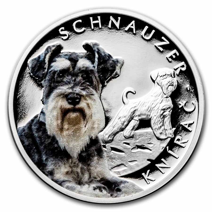 2022 Niue 1 oz Silver Proof Dog Breeds: Schnauzer (1 of 1)