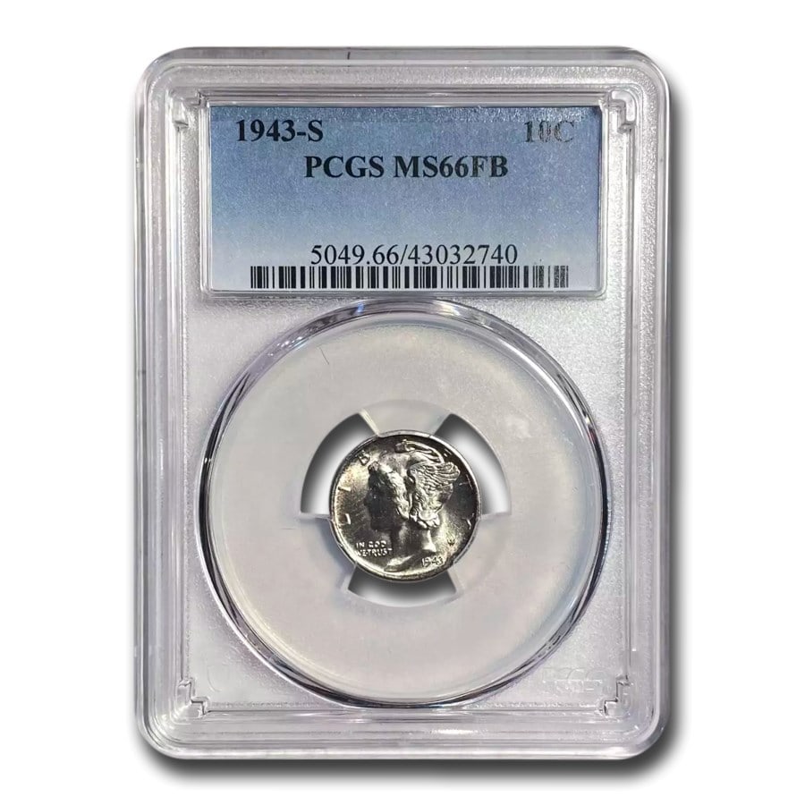 1943-S Mercury Dime MS-66 PCGS (FB) (1 of 3)