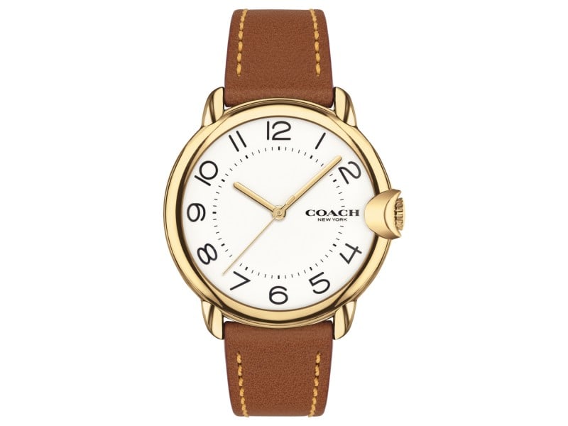Coach womens Arden: Coach womens Arden Product Code: 14503607-39B2A Brand: Coach Condition: Never Worn Coach womens Arden Stainless steel case, Leather strap, White dial, Quartz movement, Scratch resistant mineral, W