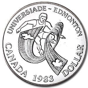 1983 Canada Silver Dollar BU (Edmonton University Games) (1 of 2)