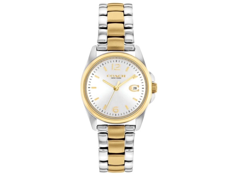 Coach womens Greyson: Coach womens Greyson Product Code: 14503909-39B2A Brand: Coach Condition: Never Worn Stainless steel case, Stainless steel bracelet, Silver dial, Quartz movement, Scratch resistant mineral, Water resi