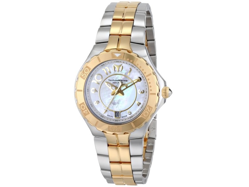 Technomarine womens Sea Pearl: Technomarine womens Sea Pearl Product Code: 714001-39B2A Brand: Technomarine Condition: Pre-Owned Stainless steel case, Stainless steel bracelet, Mother of Pearl dial, Quartz movement, Scratch resista