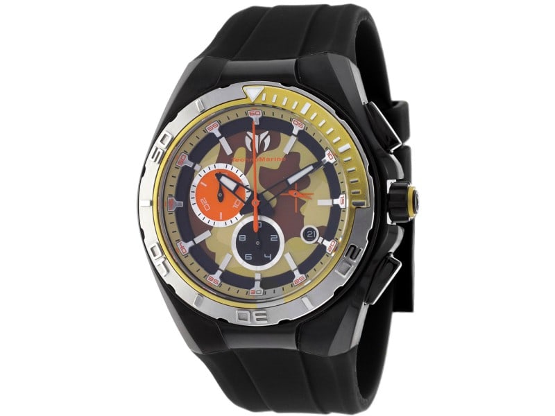 Technomarine mens Cruise: Technomarine mens Cruise Product Code: 110072-39B2A Brand: Technomarine Condition: Pre-Owned Stainless steel case, Polyurethane strap, Brown dial, Quartz movement, Scratch resistant mineral, Water res