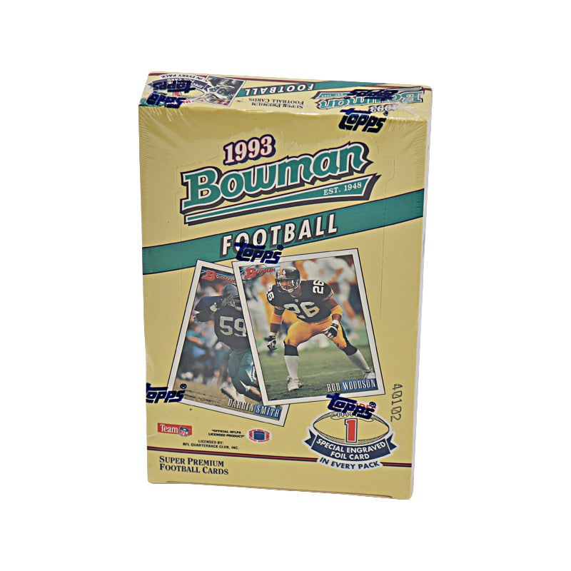 1993 bowman football sealed hobby box: 1993 bowman football sealed hobby box 1993 Bowman Football Sealed Hobby Box RBJ no: 7373664714840
