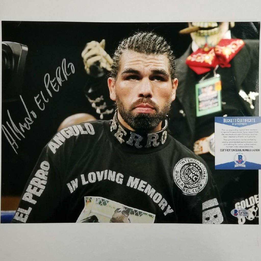 Alfredo Angulo "el Perro" Signed 11x14 Photo Boxing Autograph Beckett