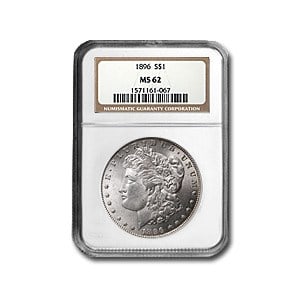 1896 Morgan Dollar MS-62 NGC (1 of 3)