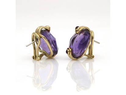 womens Antonini Amethyst Ruby Earrings: womens Antonini Amethyst Ruby Earrings Product Code: 195561409230-E Brand: Antonini Condition: Pre-Owned Metal: Yellow Gold Model: 195561409230-E womens Antonini Amethyst Ruby Earrings It