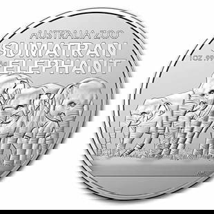 2022 Australia 1 oz Silver $1 Australian Zoo:Sumatran Elephant BU: 2022 Australia 1 oz Silver $1 Australian Zoo:Sumatran Elephant BU Product ID: 252890 Year: 2022 Grade: Brilliant Unc Grade Service: None Denomination: 1 Dollar Mint Mark: N/A - Not Available <