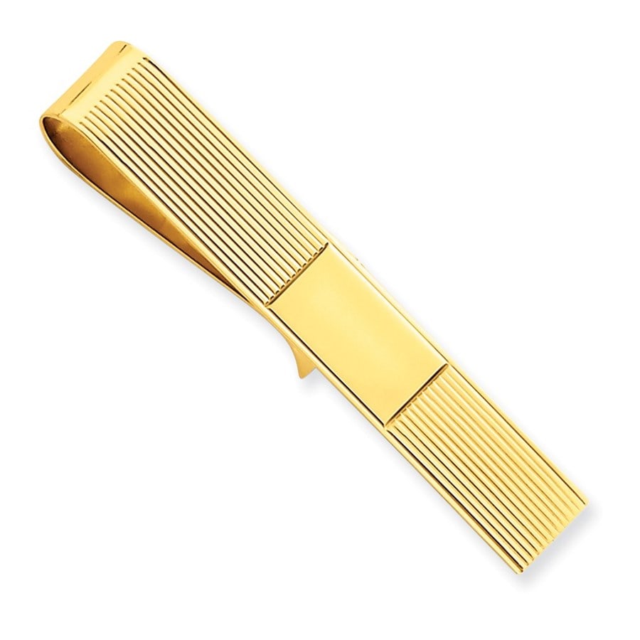 14k Solid Gold Tie Bar/Money Clip (1 of 1)