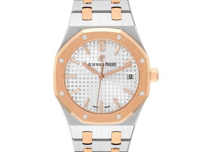Audemars Piguet Royal Oak Steel Rose Gold Mens Watch: Audemars Piguet Royal Oak Steel Rose Gold Mens Watch Product Code: 56303-34CB0 Brand: Audemars Piguet Condition: Pre-Owned Audemars Piguet Royal Oak Steel Rose Gold Mens Watch Automatic self-winding m