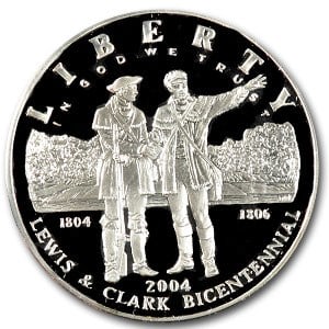 2004-P Lewis & Clark Bicent'l $1 Silver Commem Prf (Capsule only) (1 of 2)