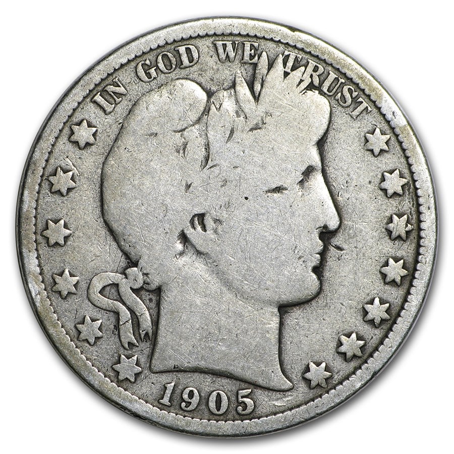 1905-O Barber Half Dollar VG (1 of 2)
