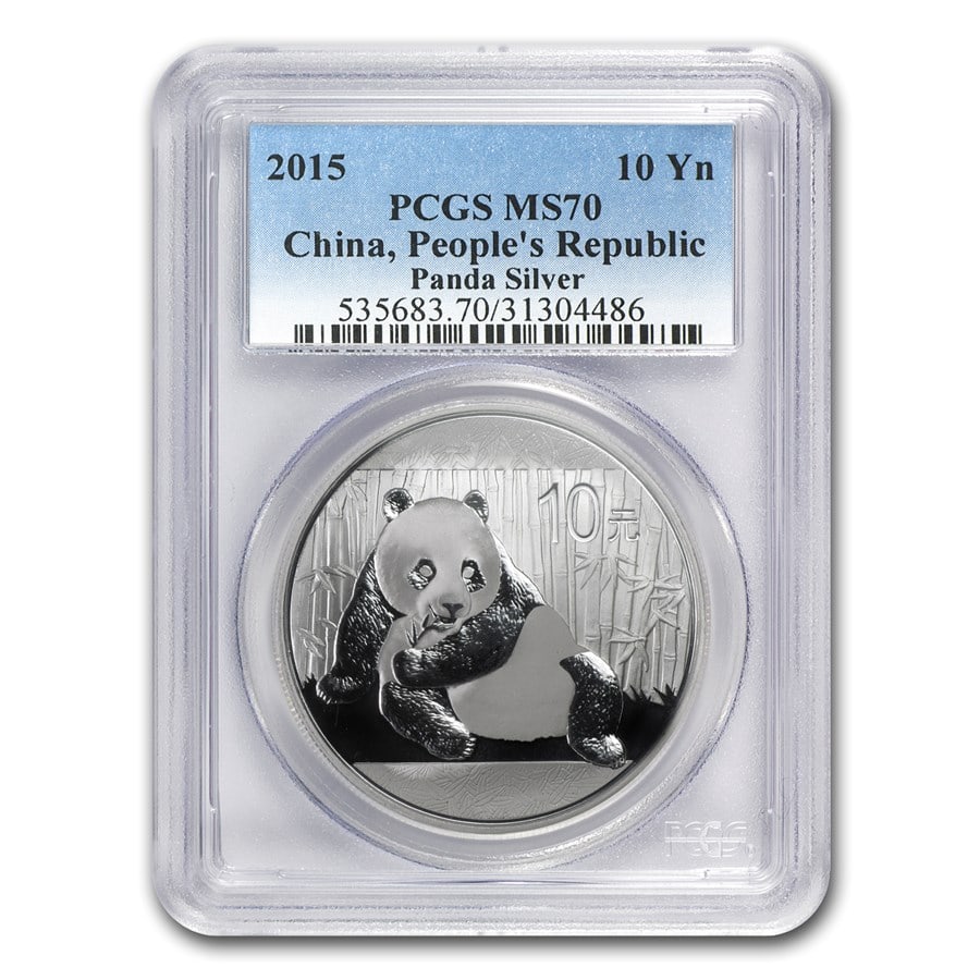 2015 China 1 oz Silver Panda MS-70 PCGS (1 of 3)