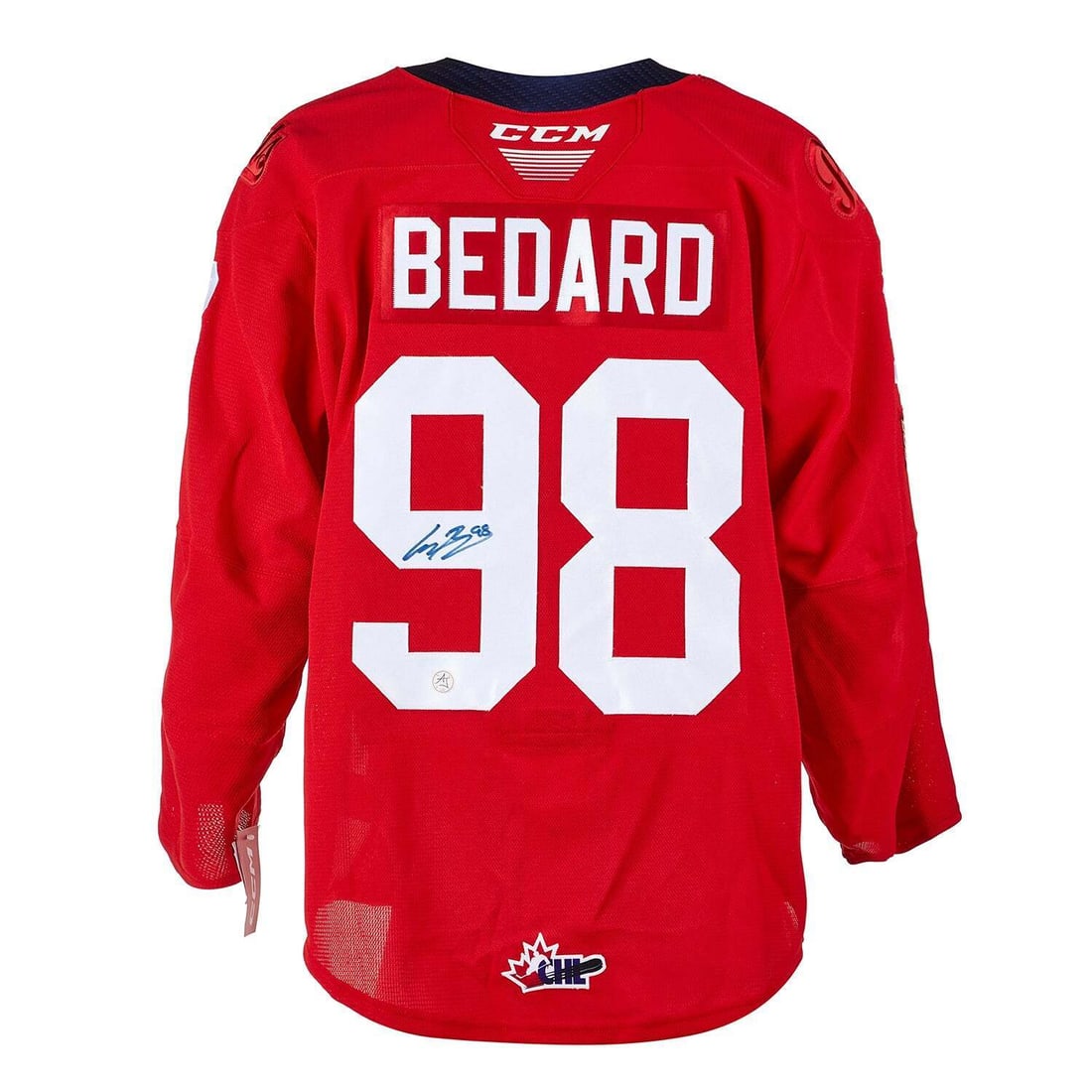 Connor Bedard Signed Regina Pats Alt Red Pro Model CCM Jersey: Connor Bedard Signed Regina Pats Alt Red Pro Model CCM Jersey Connor Bedard Signed Regina Pats Alt Red Pro Model CCM Jersey RBJ no:7362363097176