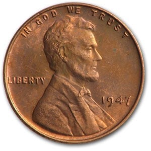 1947 Lincoln Cent BU (Red) (1 of 2)