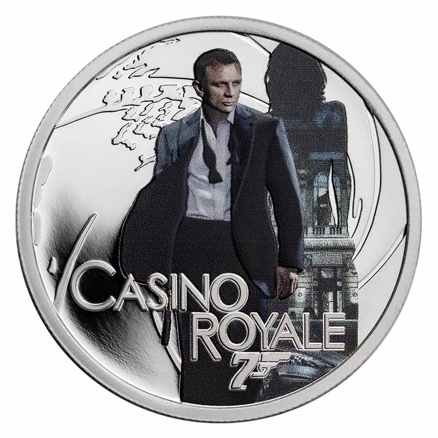 2022 Tuvalu 1/2 oz Silver 007 James Bond Movie Casino Royale (1 of 7)