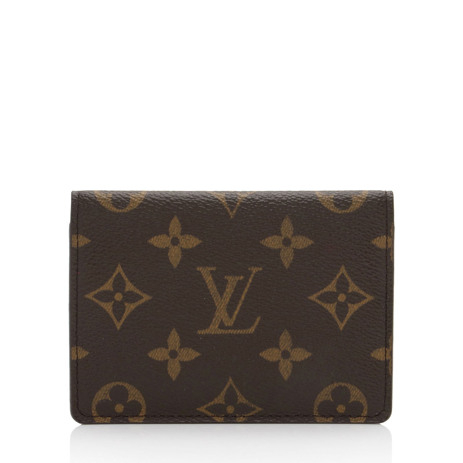 Louis Vuitton Vintage Monogram Canvas Two Card Holder Wallet: Louis Vuitton Vintage Monogram Canvas Two Card Holder Wallet Condition Quality: Minor cracking to corner casing. Minor scuffs throughout exterior. Visible marks and scuffs to interior ID pockets. Widt