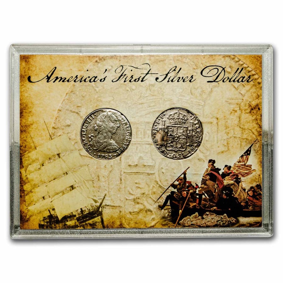 Mexico Silver 8 Reales Charles III 2-Coin Set Shipwreck Effect (1 of 4)