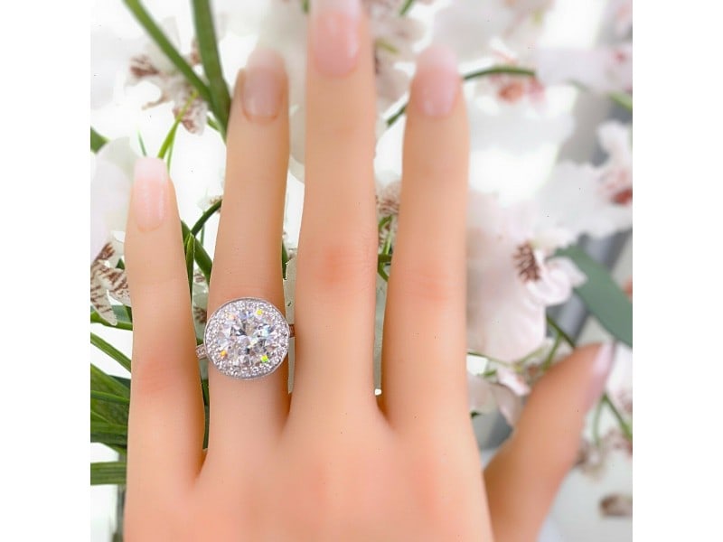 2.50 TCW E VS Diamond Engagement Ring Semi Mounting 14K 11mm (1 of 10)