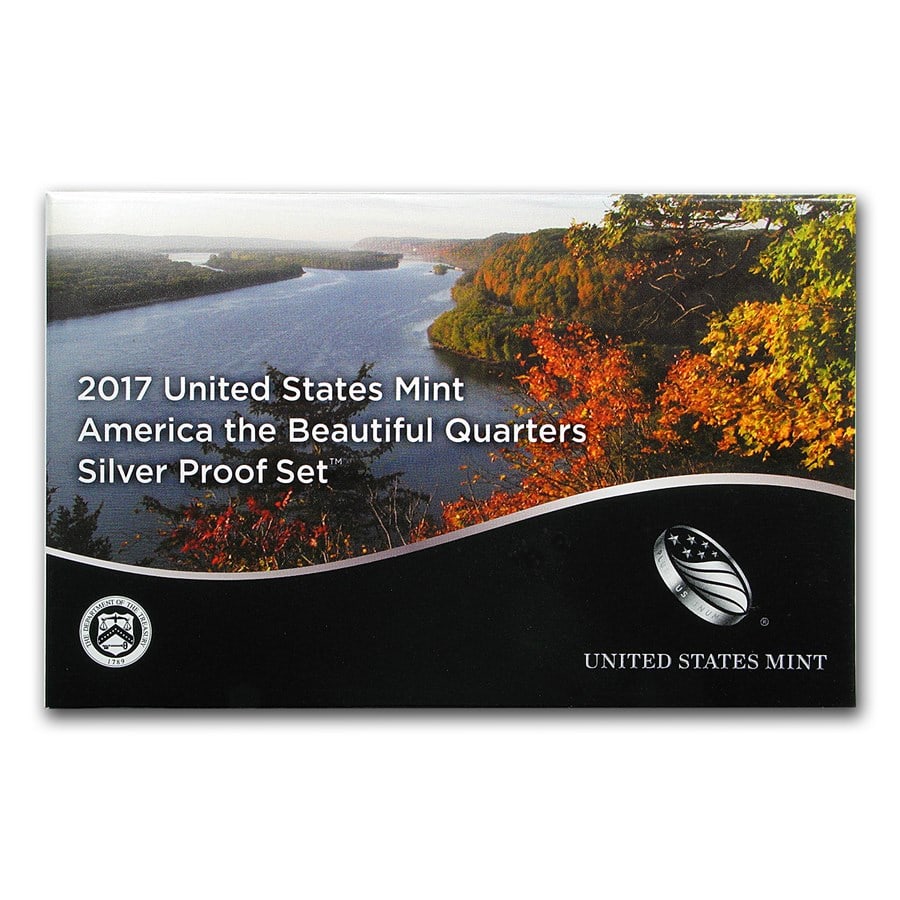 2017-S America the Beautiful Quarters Silver Proof Set (1 of 8)