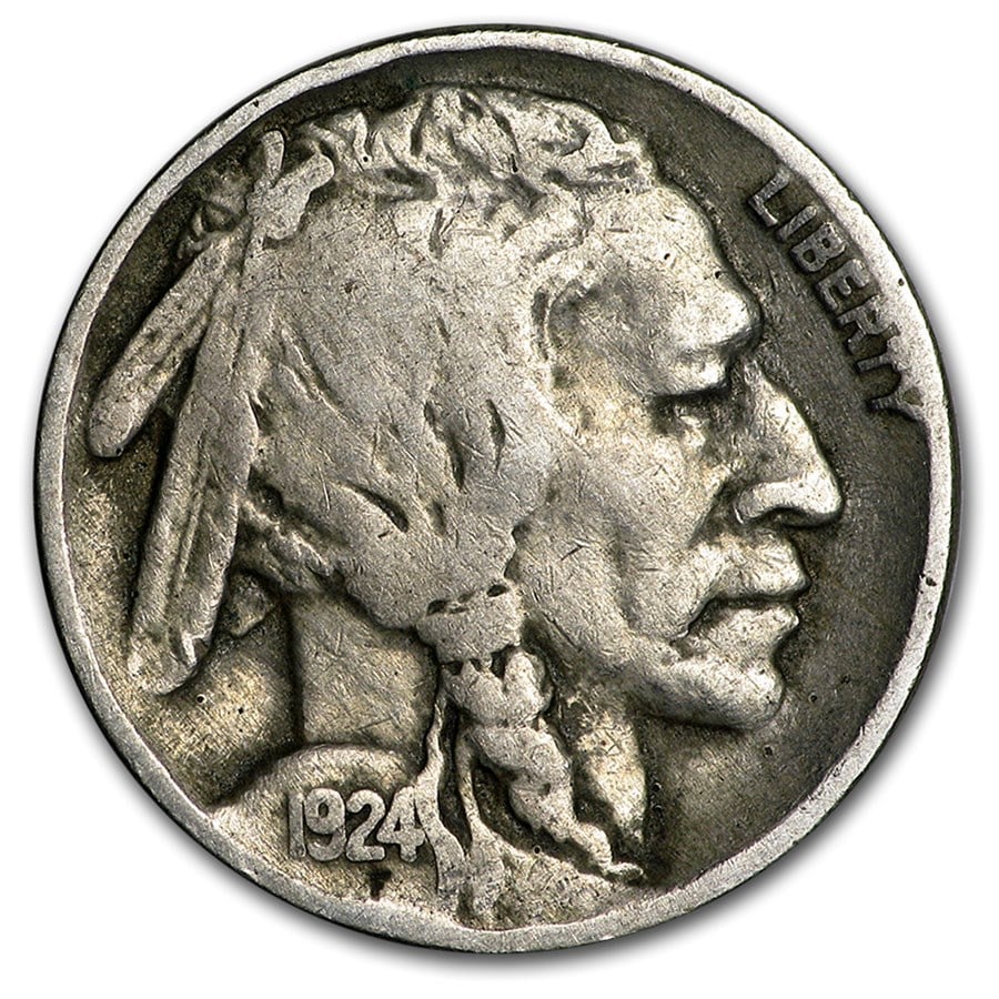 1924 Buffalo Nickel Good+ (1 of 2)