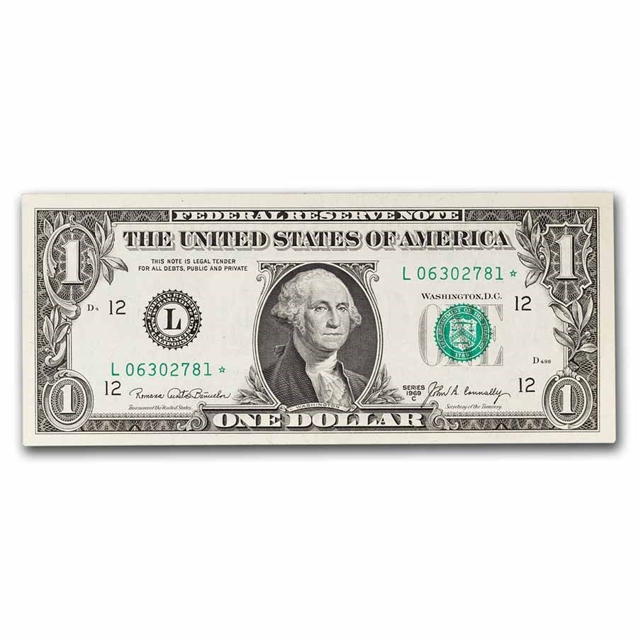 1969s* $1.00 FRN CU (Star Notes, Districts of our choice) (1 of 3)