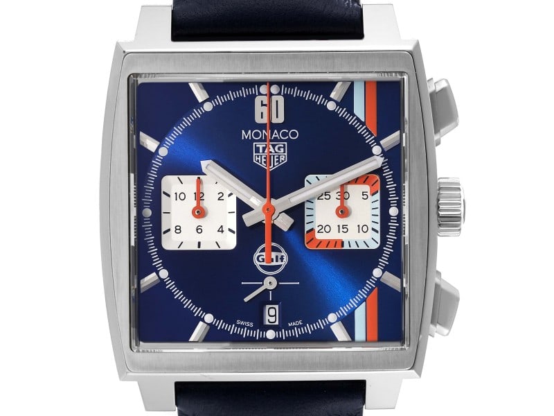 Tag Heuer Monaco Gulf Chronograph Steel Mens Watch (1 of 9)