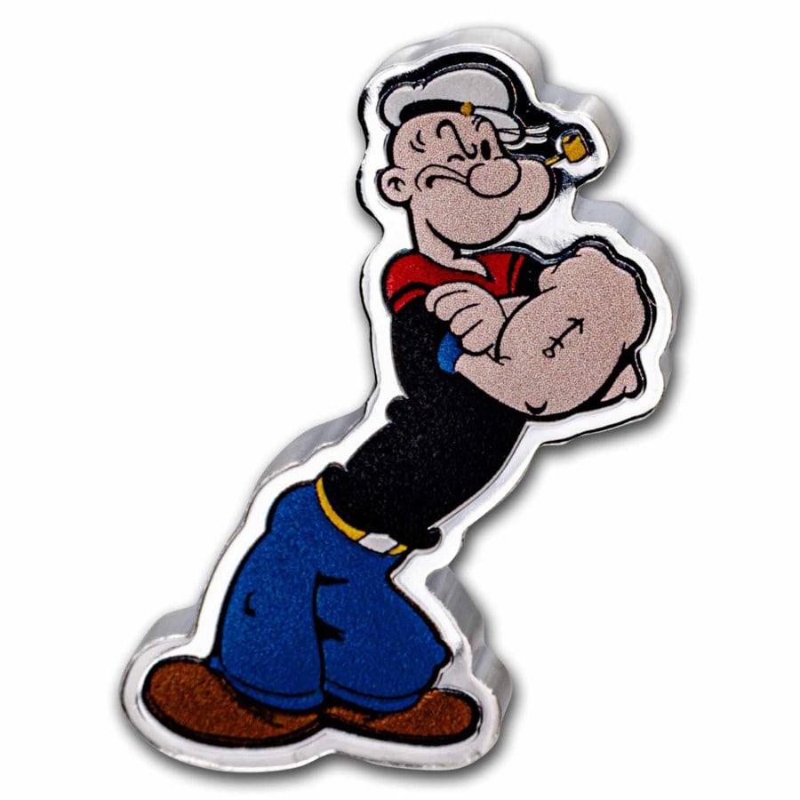 2023 Samoa 1 oz Silver Popeye Shaped Coin (1 of 7)